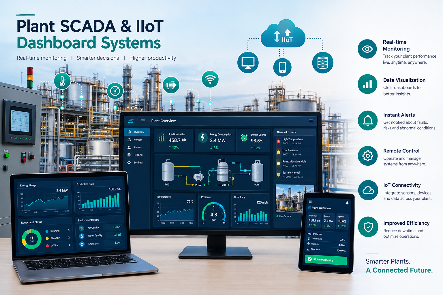 Plant SCADA & IIoT Dashboard Systems
